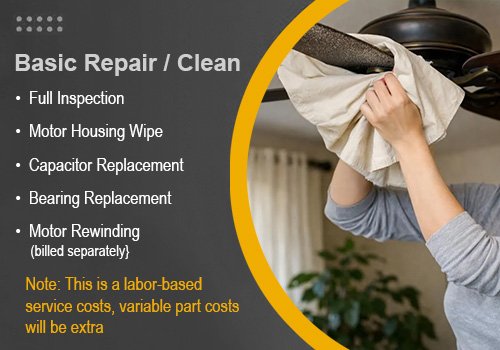 Basic Ceiling Fan Clean / Repair